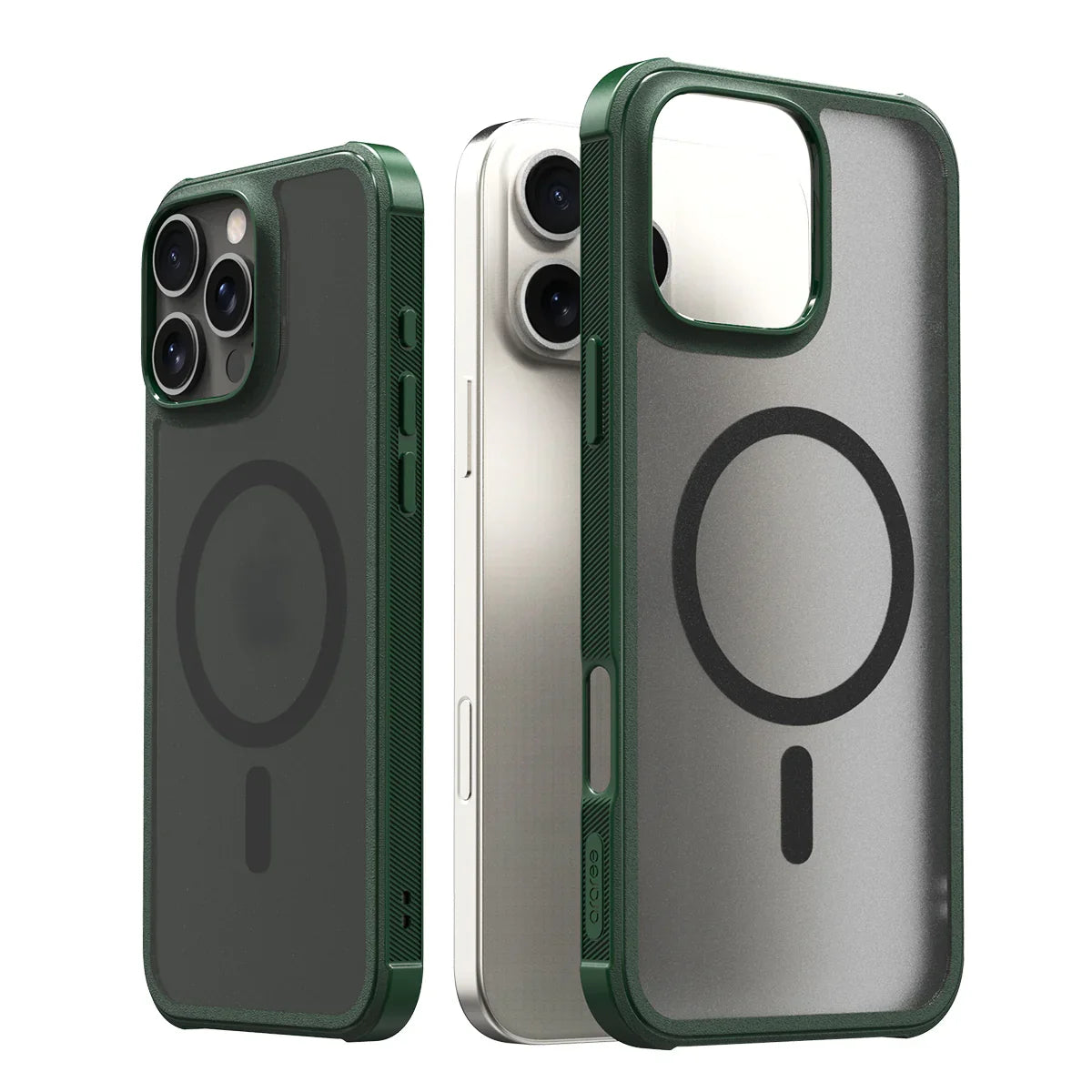 iPhone 16 Pro Max Araree Duple Armor Magsafe Cover - Green - Tashqila iPhone 16 Pro Max Araree Duple Armor Magsafe Cover - Green - Tashqila
